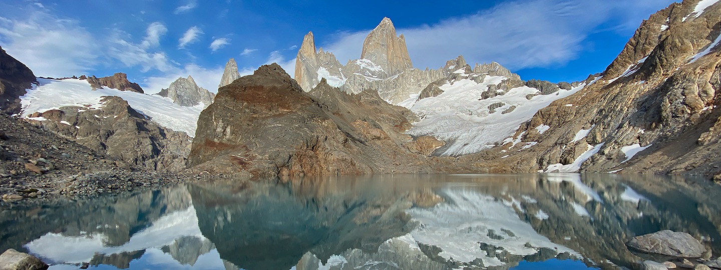 El cerro Fitz Roy y la Laguna De los Tres